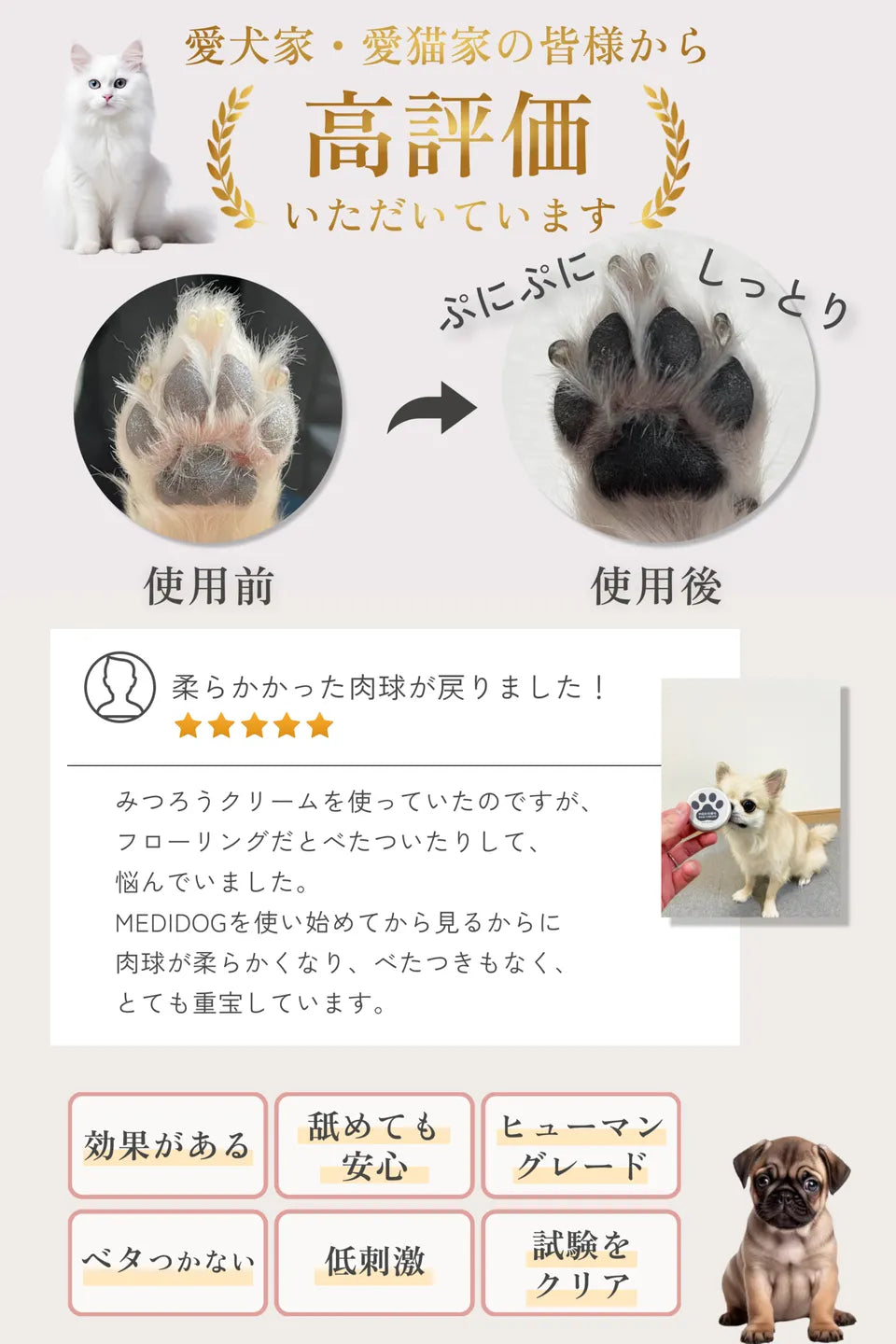 MEDICAT/MEDIDOG 肉球クリーム PAW CREAM